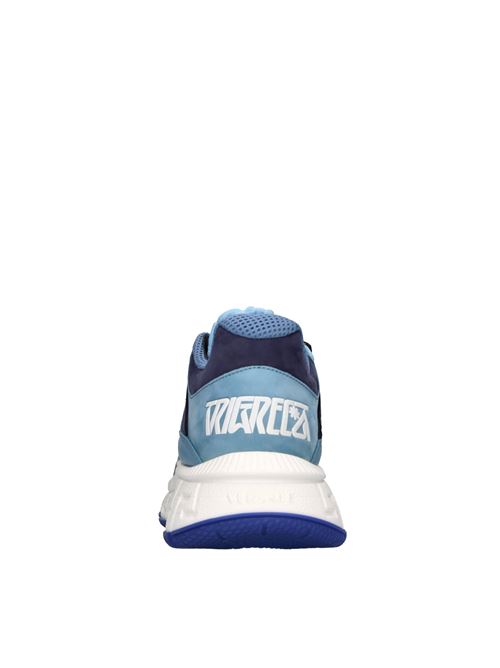 Sneakers in camoscio e tessuto VERSACE | DSU8094 1A04984 6U920BLU-AZZURRO